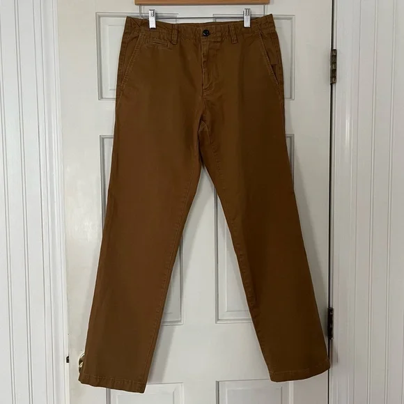 Gap Men’s Straight Leg Pants 31 x 32 Dark Khaki - Picture 3 of 8